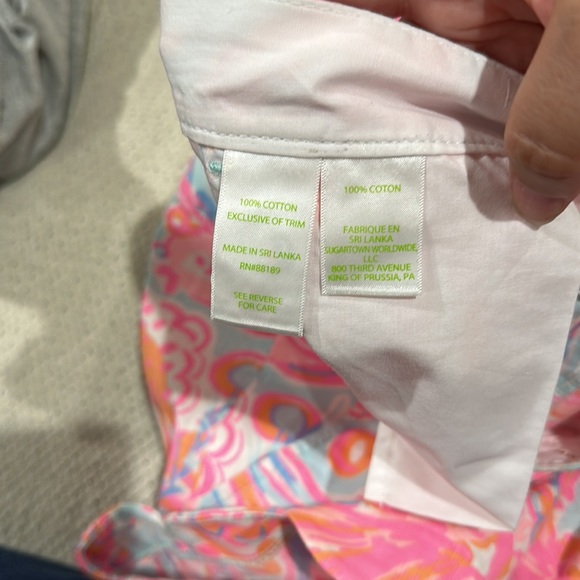 LILLY PULITZER The Buttercup Short in Pink Pout Too Much Bubbly Scalloped Sz 10 - Picture 15 of 15